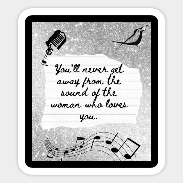 Silver Springs Fleetwood Mac Song Lyrics Print Sticker by madiwestdal